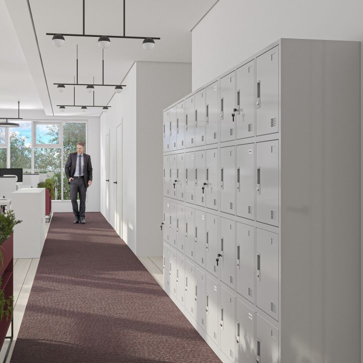 JAN NOWAK OHS compartment storage cabinet MARCIN: gray