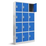 JAN NOWAK OHS compartment storage cabinet MARCIN: gray-blue