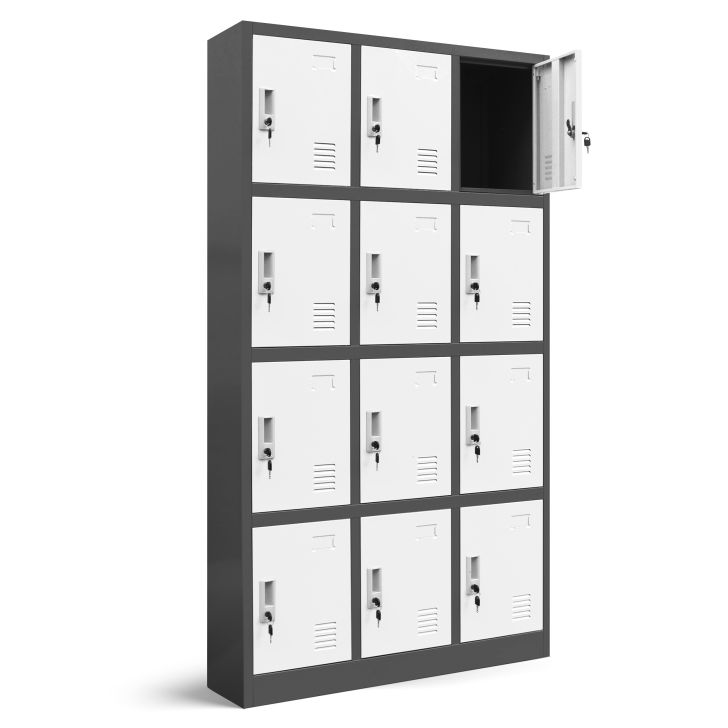 JAN NOWAK OHS compartment storage cabinet MARCIN: anthracite-white