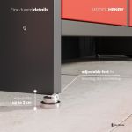 Workshop furniture set Henry and metal shelf for tools (52 pcs.)