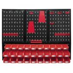 Workshop furniture set Frank and metal shelf for tools (52 pcs.)