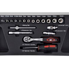 1/4" socket wrench set 2