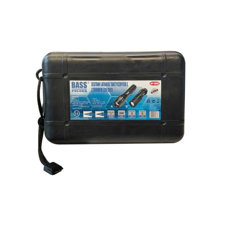 Светодиодные тактические фонари CREE с зумом, набор из 2 шт.