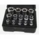 Torx ligzdu komplekts 1/2", 3/8", 1/4" E4-E24 14 gab.