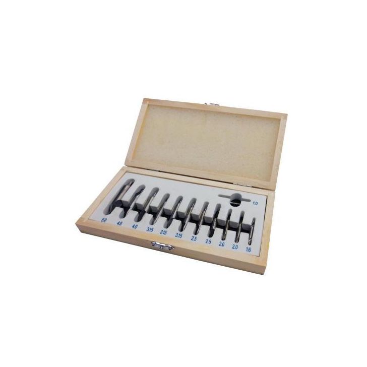 Center drill 12 pcs, 1-5mm, metric Holzmann