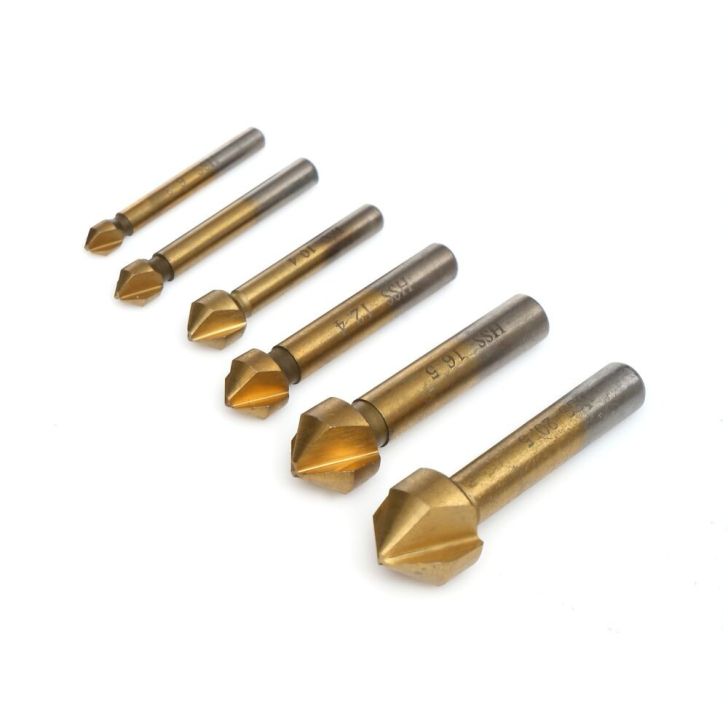 Zeņķeru kompl. HSS 6.3-20.5mm 6gab.