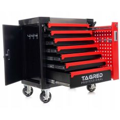 Tool cabinet 7 drawers, 2 compartments, steel top 2