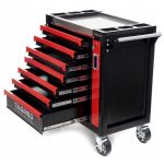 Tool cabinet 7 drawers, 2 compartments, steel top