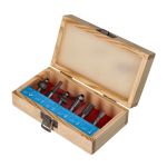 Wood router bits (6 pieces) with holder 8mm