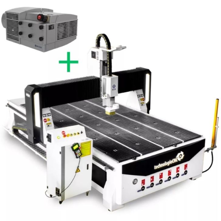 Frēzmašīna CNC 1530 INDUSTRY 2.0 6KW 1500x3000 mm, Becker KVT 3.140