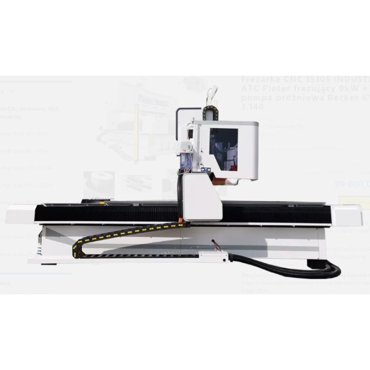 Станок фрезерный CNC 1530S INDUSTRY ATC 9кВт, Becker КВТ 3.140