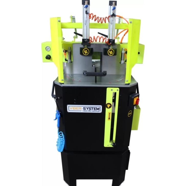 LMS 500 aluminum cutting machine with pneumatic clamp