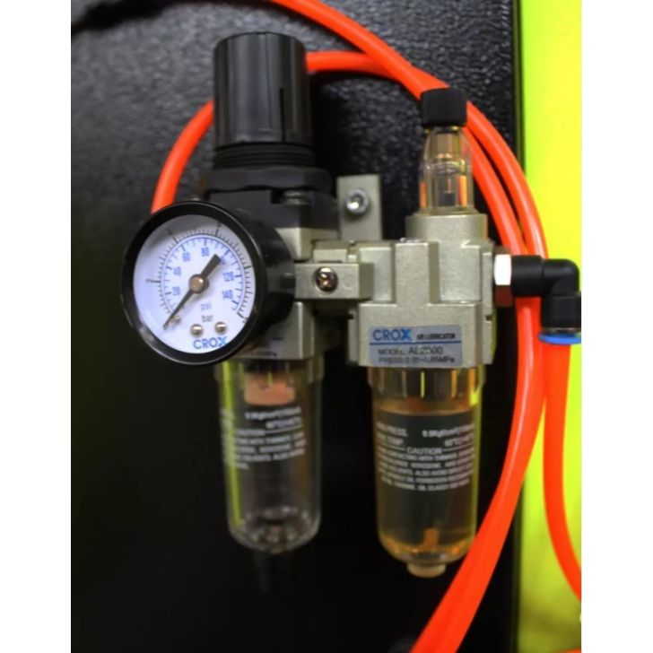 LMS 500 alumīnija griešanas mašīna ar pneimatisko skavu