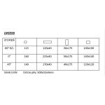 LMS 500 aluminum cutting machine with pneumatic clamp