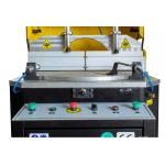 ALU600 Semi-automatic disc cutter for cutting PVC and aluminum profiles + roller tables 2 x 300cm
