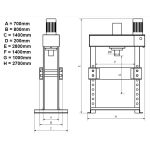 400T WP400HPRK Electric Workshop Hydraulic Press