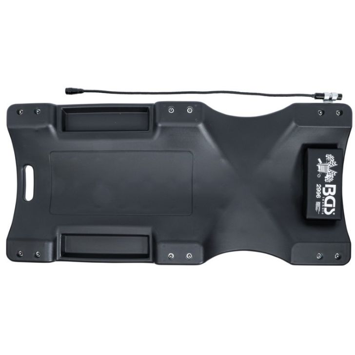 Auto apkopes ratiņi ar darba lampu 1030 x 500 mm