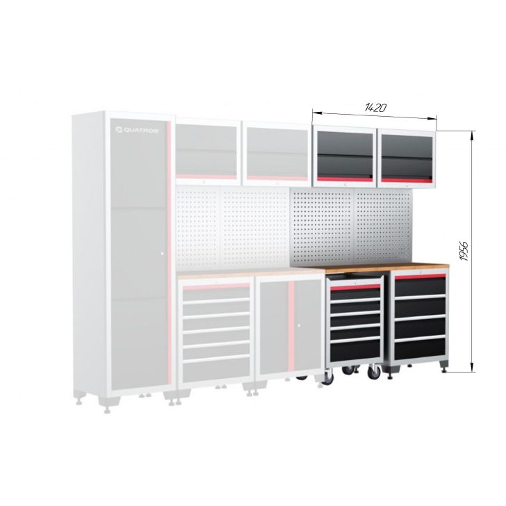 Workshop furniture set module 7 pieces