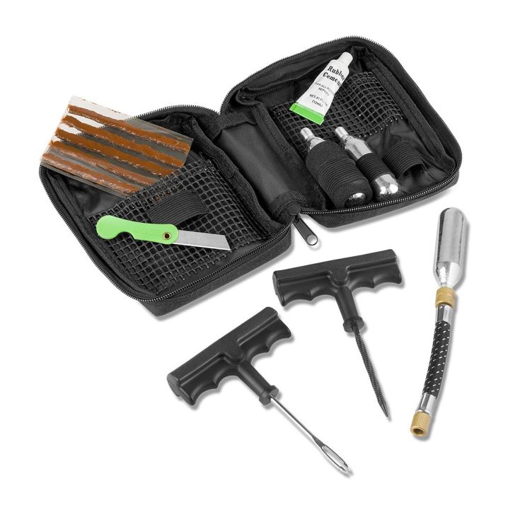 Tire repair kit with CO2