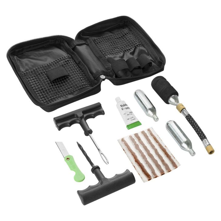 Tire repair kit with CO2