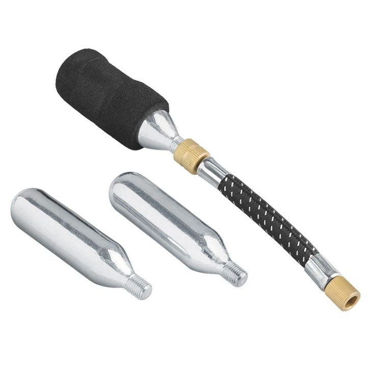 Tire repair kit with CO2