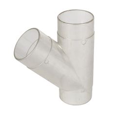 2,5 collu caurspīdīgas plastmasas Y armatūra