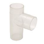 2.5 Inch Clear Plastic T Connector