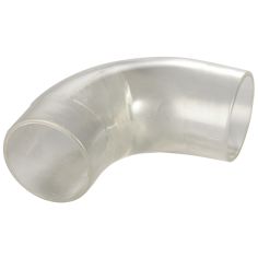 2.5 inch clear plastic 90 degree elbow - CLEAR ONLY