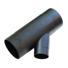 Y-shape 100mm x 100mm x 63mm (2.5 inches) dust extraction hose connector and reducer