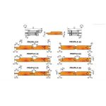 Milling head for finishing boards profile no. 6, D160, D30 (set)