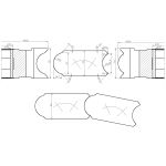 Frēze mucu-kublu D160, D40/30,  52 mm HM