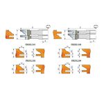 Фрезерная головка мебельный профиль №1, 125x30x26 мм Z4 (в сборе)