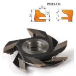 Frēzgalvas mēbeļu - profils nr.3, 140x30x26 mm Z4 (kompl.)