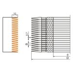 Сходящаяся фреза CL230 D160 d70 4мм Z4 HM