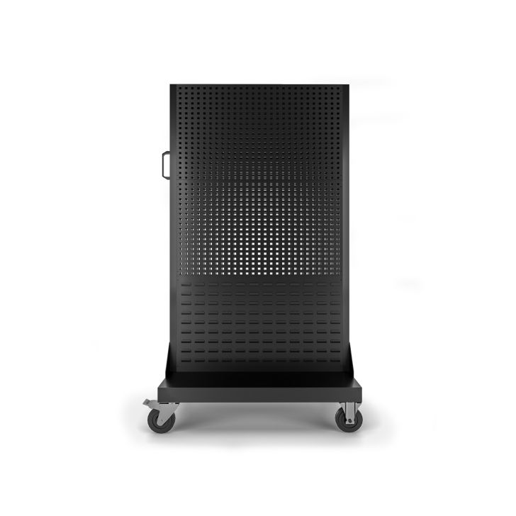 Instrumentu panelis uz riteņiem MARIUSZ, 965 x 1555 x 610 mm, All Black