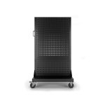 Instrumentu panelis uz riteņiem MARIUSZ, 965 x 1555 x 610 mm, All Black