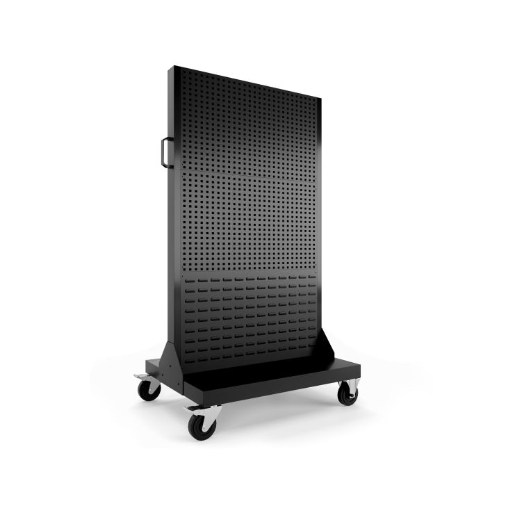 Instrument panel on wheels MARIUSZ, 965 x 1555 x 610 mm, All Black