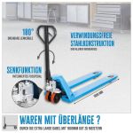 Palešu ratiņi GHW 2500-180 PU, 1800 mm, 2500 kg, PU