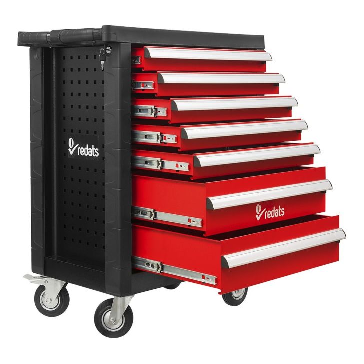 Tool trolley empty, 7 drawers