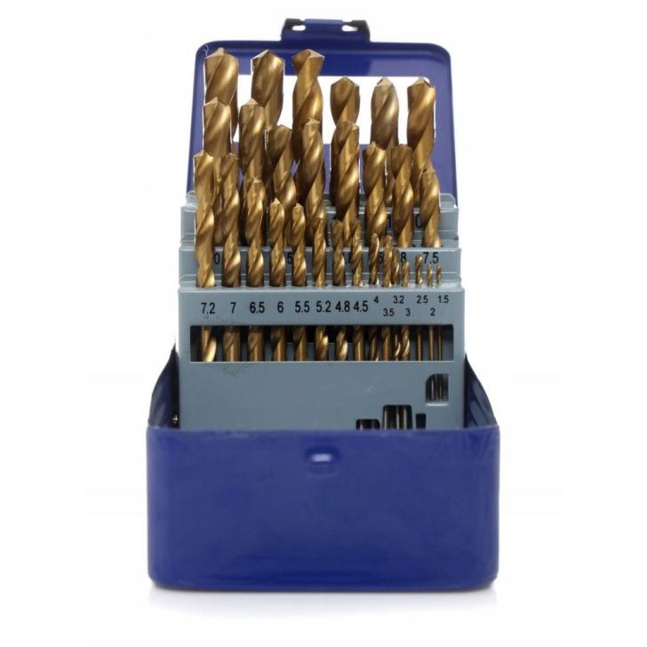 Metal drill bit set 1.5-12.7 mm, 29 pcs.