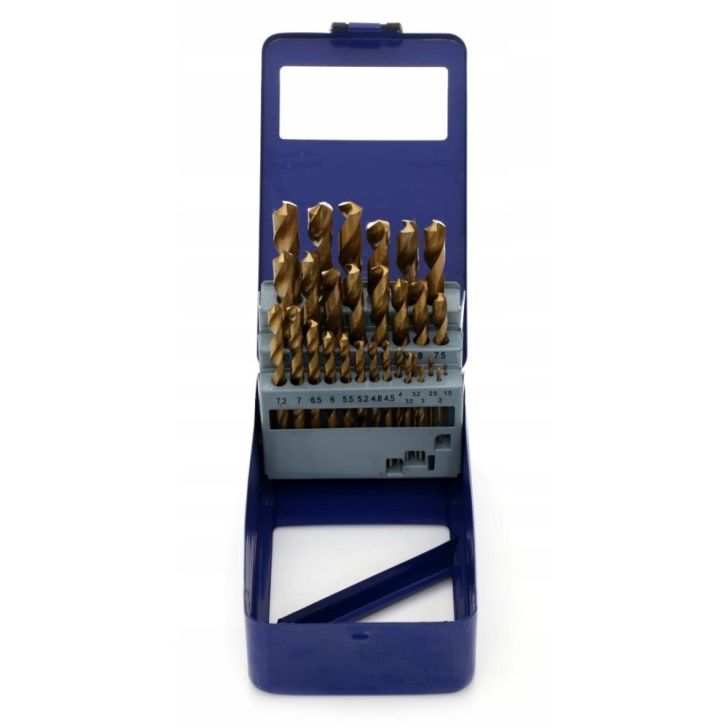 Набор сверл по металлу 1,5-12,7 мм, 29 шт.