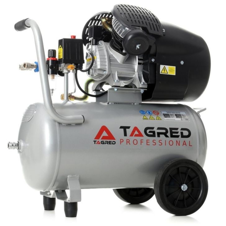 Compressor 50L, 530 l/min, 3.5 kW/2.2 kW, 2 cylinders, 230V, 8 bar