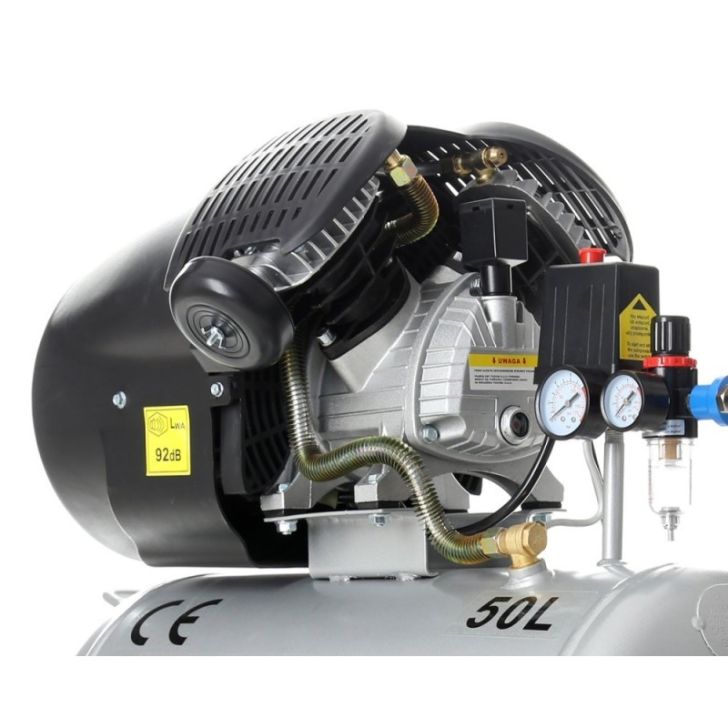 Компрессор 50л, 530 л/мин, 3,5кВт/2,2кВт, 2 цилиндра, 230В, 8 бар