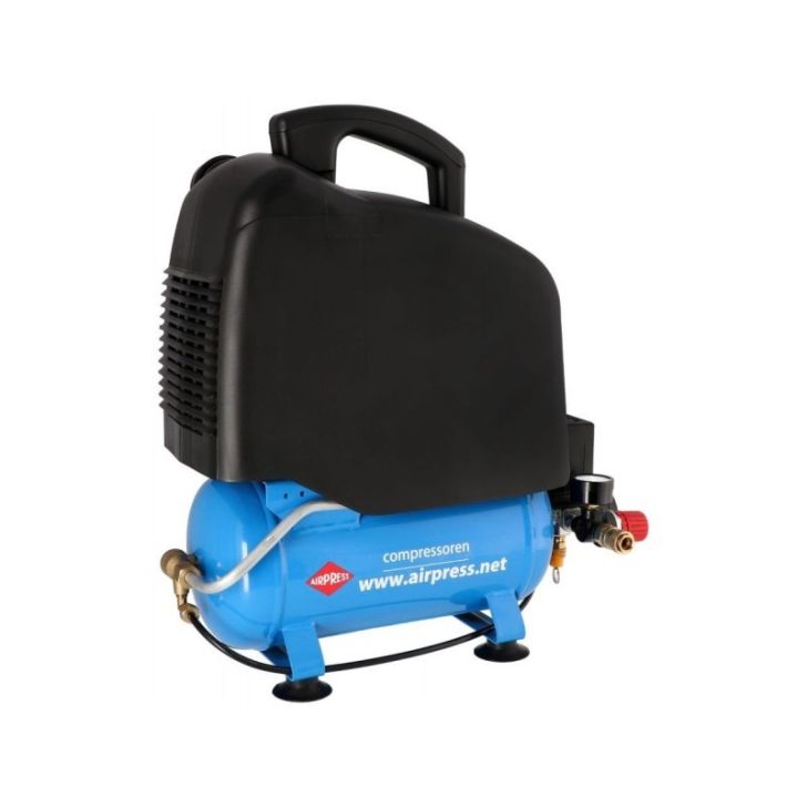 Silent Oil-Free Compressor L 6-165 Silent 8 bar 1 HP 132 l/min 6 l