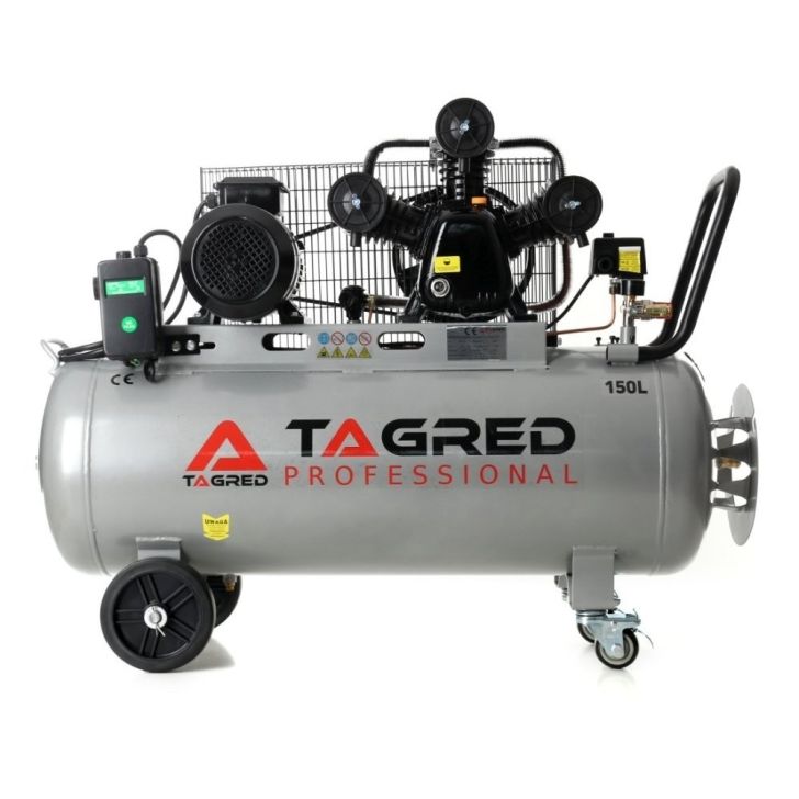 Compressor 150L, 650 l/min, 4.1 kW/3.0 kW, 3 cylinders, 400V, 8 bar