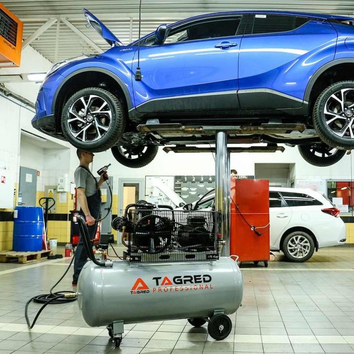 Compressor 300L, 1500 l/min, 9.5 kW/5.5 kW, 3 cylinders, 400V, 8 bar