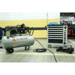 Компрессор 300л, 1500 л/мин, 9,5кВт/5,5кВт, 3 цилиндра, 400В, 8 бар