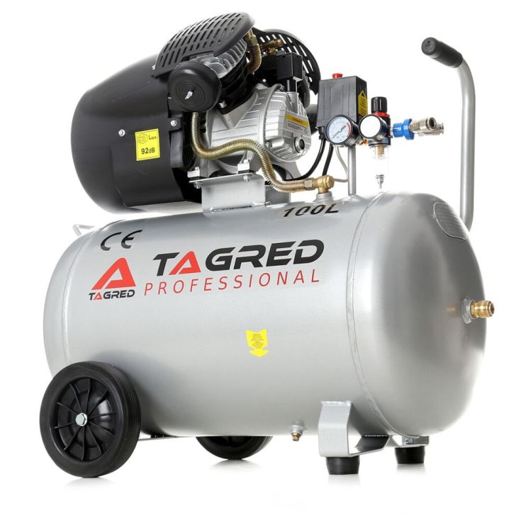 Compressor 100L, 530 l/min, 3.5 kW/3.0 kW, 230V, 8 bar