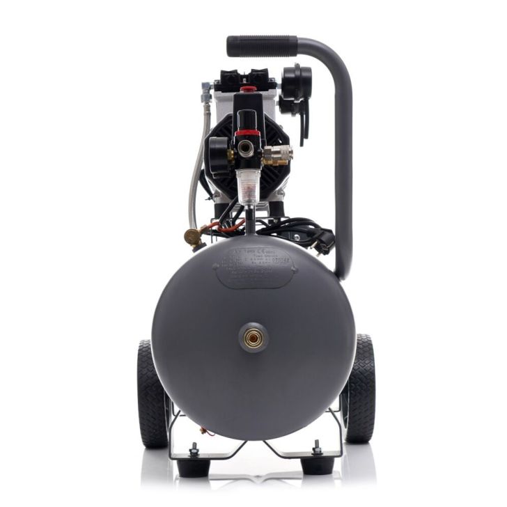 Compressor without oil 50L, 290 l/min, 2.0 kW/1.5 kW, 2 cylinders, 230V, 10 bar