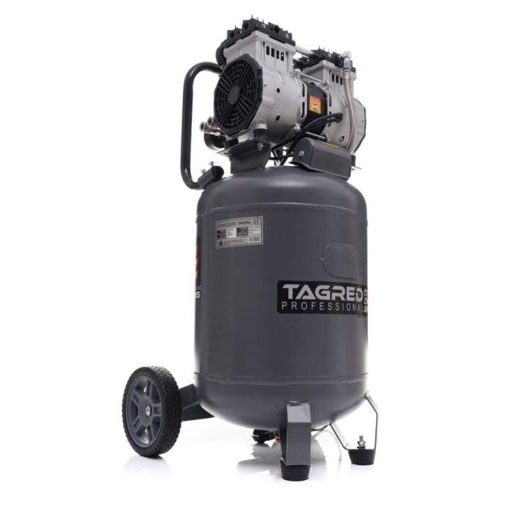 Oil-free compressor 50L, 290 l/min, 2.0 kW, 2 cylinders, 230V, 10 bar
